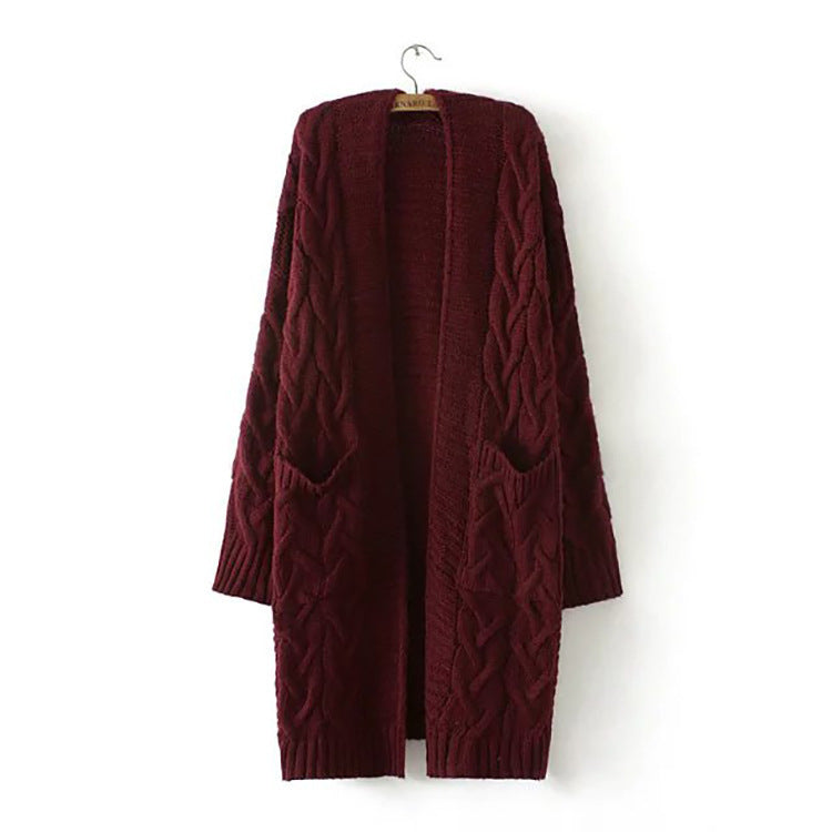 Women's knitted jacket with textured pattern Lune London
