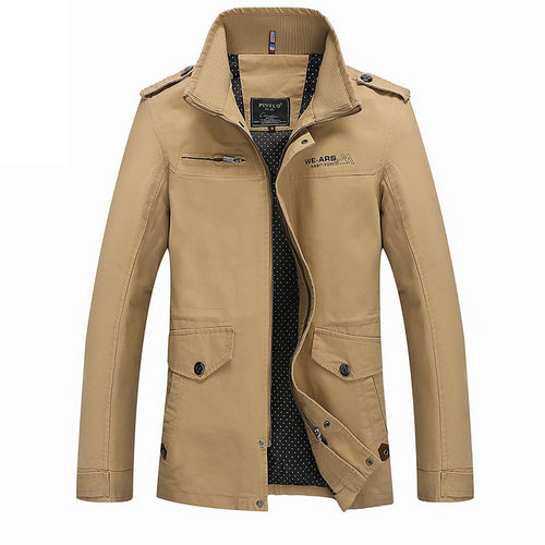 Trendy transition jacket for men with practical pockets Amarae