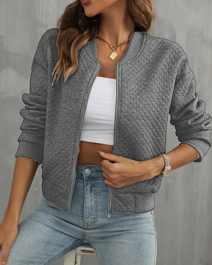 Lune London | Trendy Quilted Bomber Jacket for Women