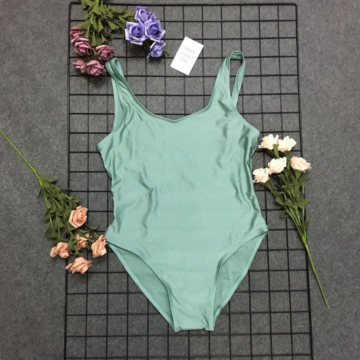 Women High Neck One Piece Swimsuit Lune London