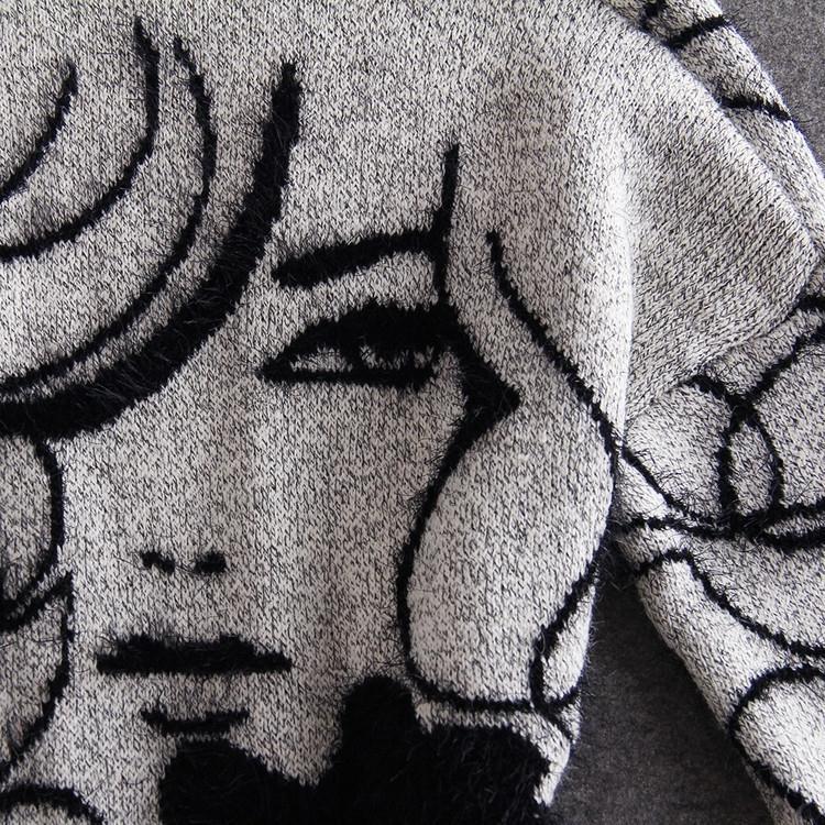 Cardigan pour femme avec motif créatif et design à devant ouvert Chic & Stil