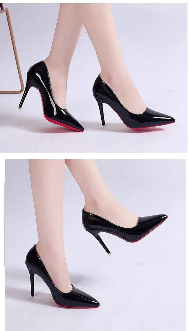 Women’s PU Stiletto Pumps mit Low Upper & High Heel | Lune London