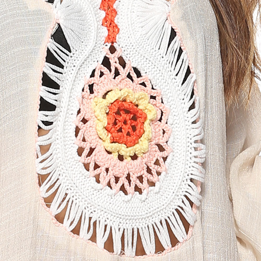 Women Elegant Embroidered Beach Dress Cover-Up Lune London