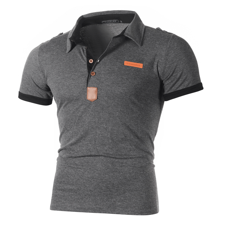Men's Short Sleeve Polo with a Unique Collar Design Lune London