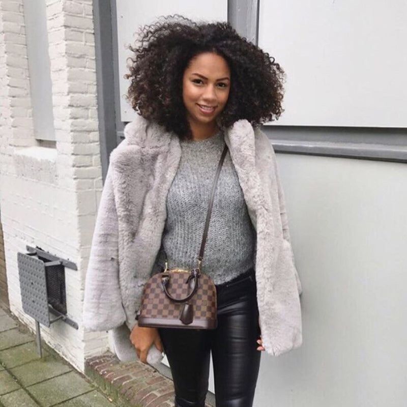Luxurious fleece coat for women Lune London