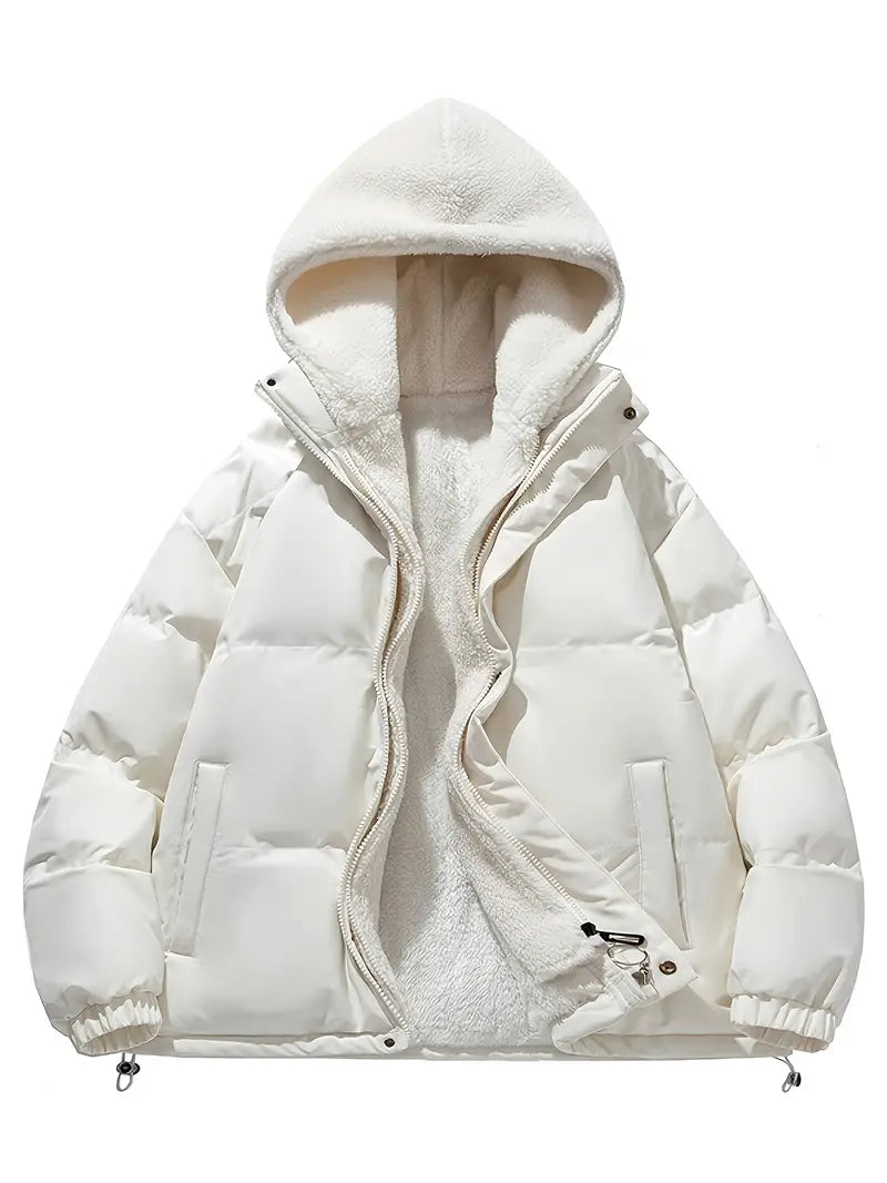 Amarae | Winter fleece jacket with hood - Stylish and warm for winter