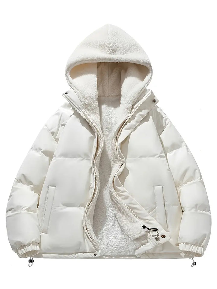 Amarae | Winter fleece jacket with hood - Stylish and warm for winter