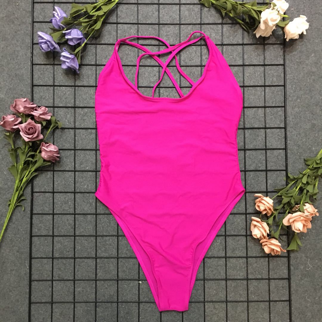 Sport swimsuit for ladies with crossed back Lune London