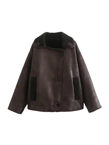 Amarae | Faux leather Warm Jacket