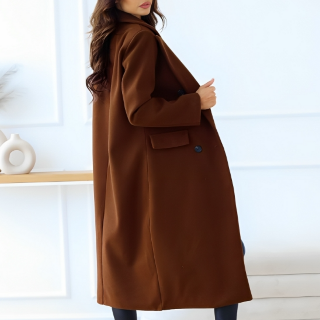 Lune London | Long coat - Oversized fit - Wool quality - Double-breasted - Classic details