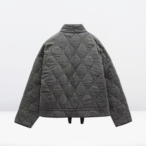 Amarae | Women's Quilted Jacket with Drawstring & Zipper