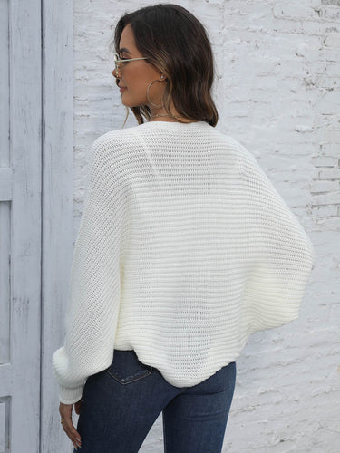 Chic und Stil | Bat Sleeve Open Front Short Cardigan