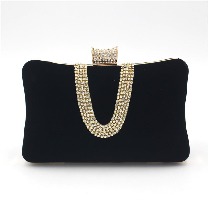 Lune London | Shaped Diamond Suede Bag