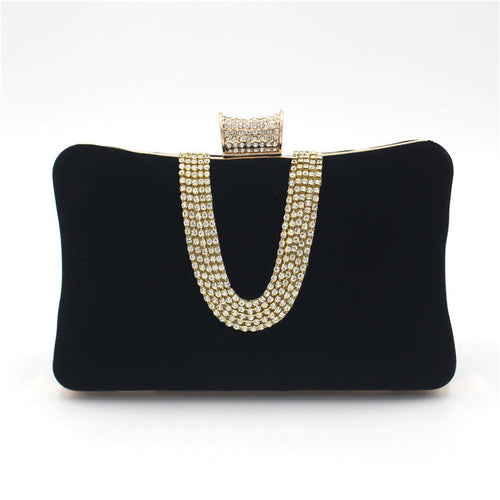 Amarae | Shaped Diamond Suede Bag