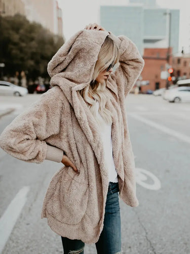Amarae | Knitted, Fluffy Hoodie