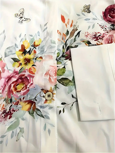 Amarae | Blouse for women with floral pattern, casual shirt blouse with long sleeves