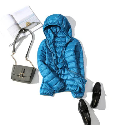 Amarae | warm autumn jacket with hood