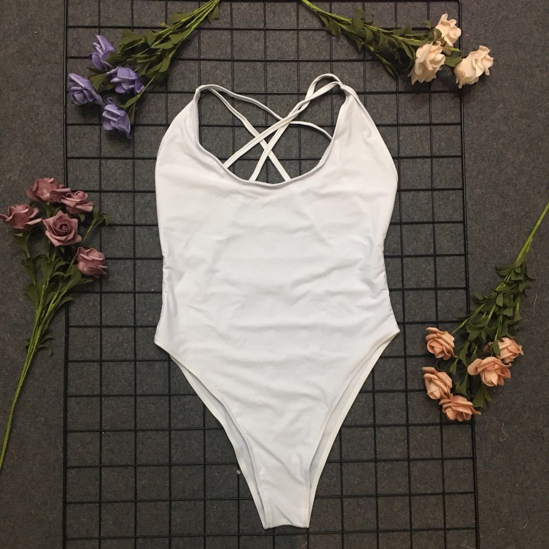Sport swimsuit for ladies with crossed back Lune London