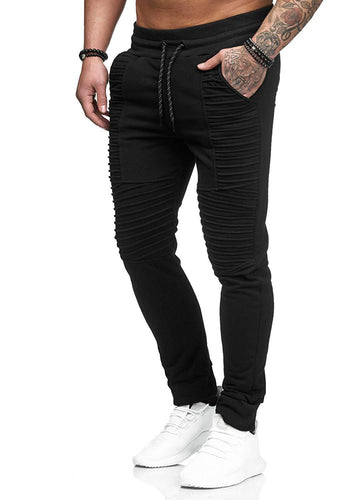 Slim-fit sport joggers for men with an innovative ribbed design Amarae