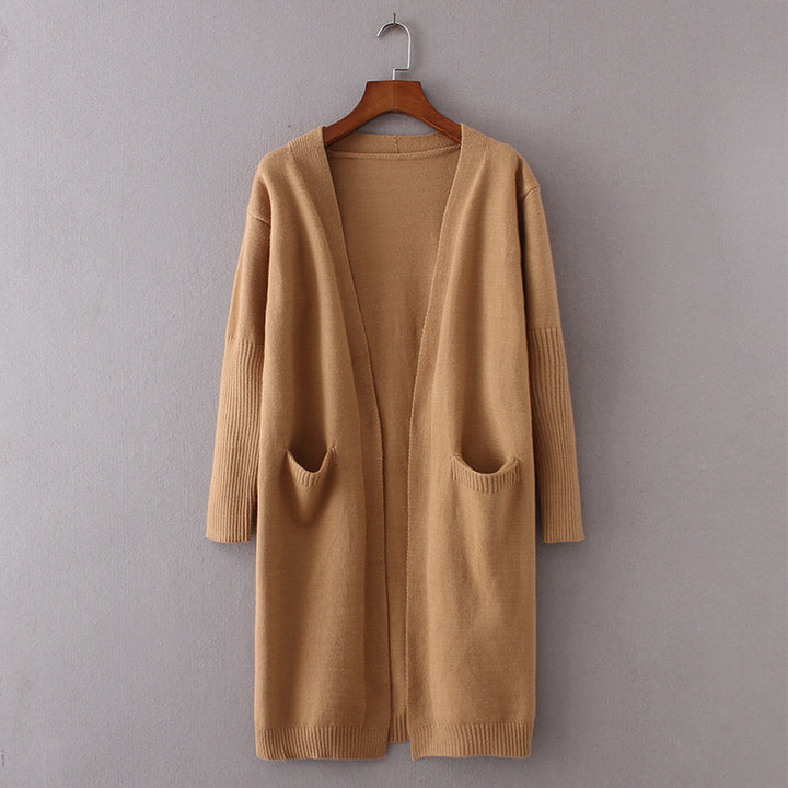 Cardigan femme en tricot épais avec poches pratiques et coupe décontractée Chic & Stil