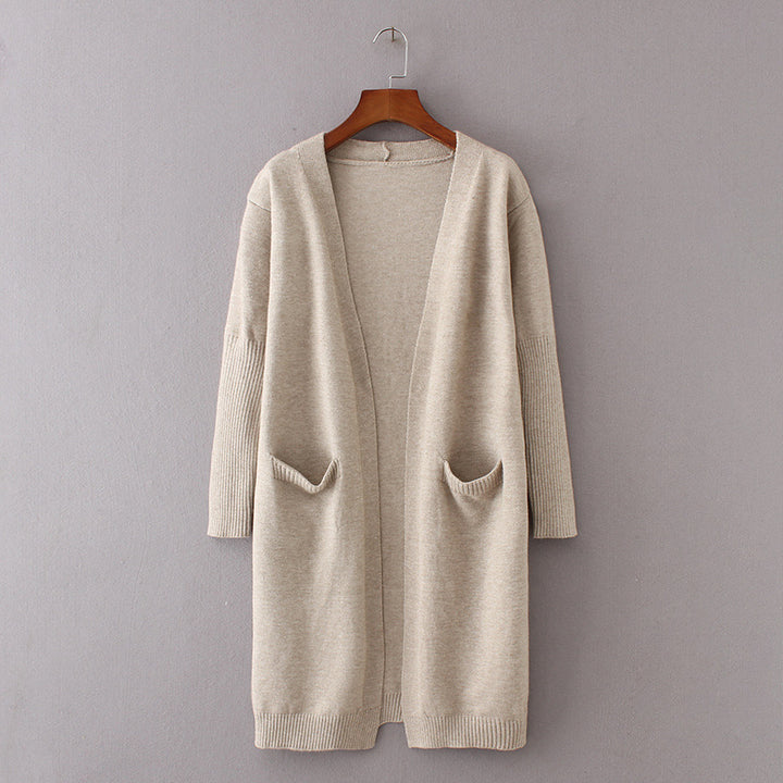 Cardigan femme en tricot épais avec poches pratiques et coupe décontractée Chic & Stil