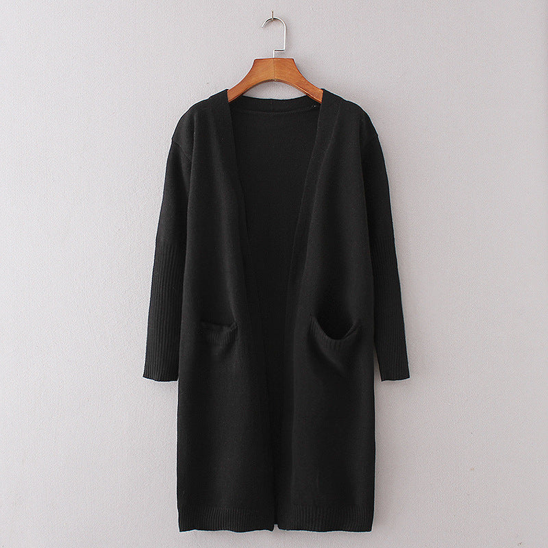 Cardigan femme en tricot épais avec poches pratiques et coupe décontractée Chic & Stil
