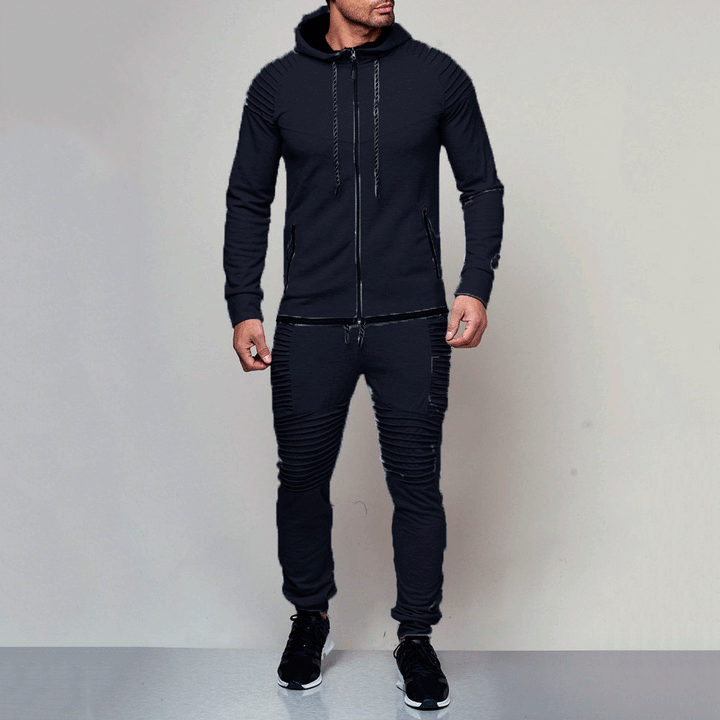 Sport training set for men with structured inserts and breathable material Amarae