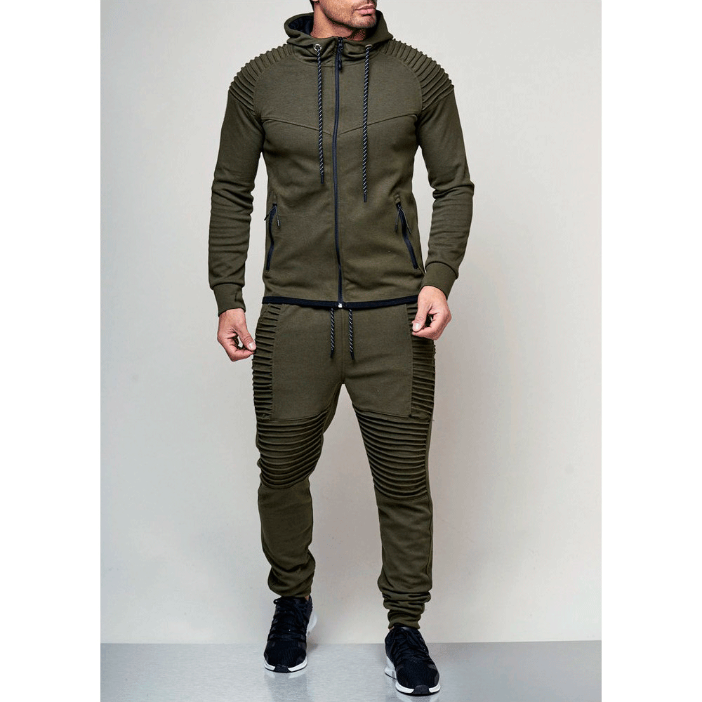 Sport training set for men with structured inserts and breathable material Amarae