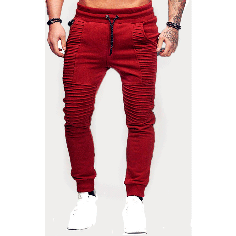 Slim-fit sport joggers for men with an innovative ribbed design Lune London
