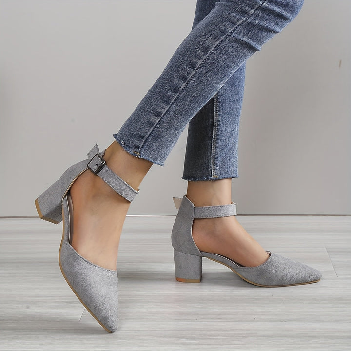 Lune London | Women's Sandals with Block Heel Lace-Up with Ankle Strap Elegant