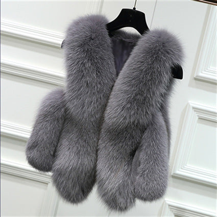 Ladies elegant fur vest Amarae