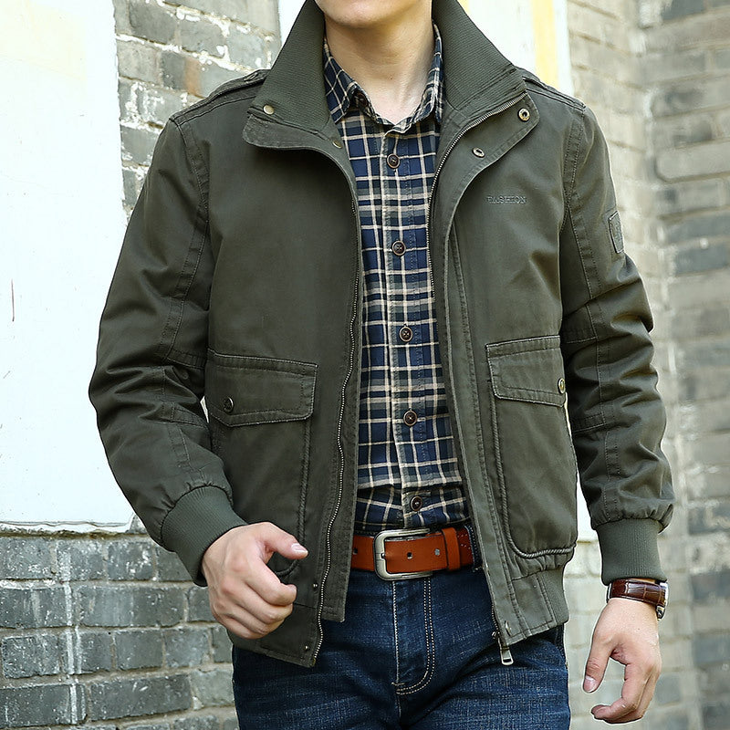 Stylish utility jacket for men with practical pockets Amarae