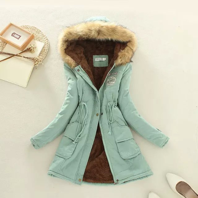 Women's transition jacket lined with hood and teddy lining Lune London