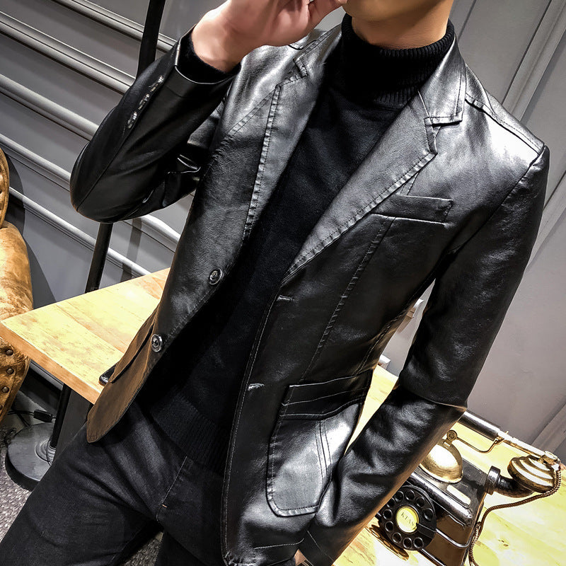 Stylish synthetic leather jacket for men Lune London