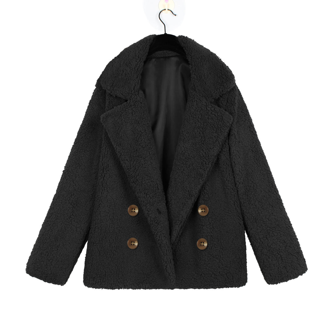 Ladies Cozy Loop Scarf with Double Button Placket Amarae