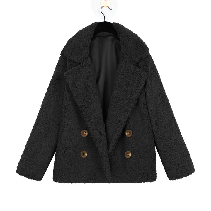 Ladies Cozy Loop Scarf with Double Button Placket Amarae