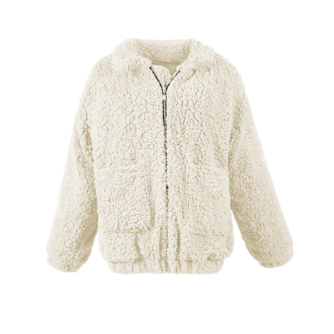 Women Cozy Fleece Jacket with Zipper Amarae
