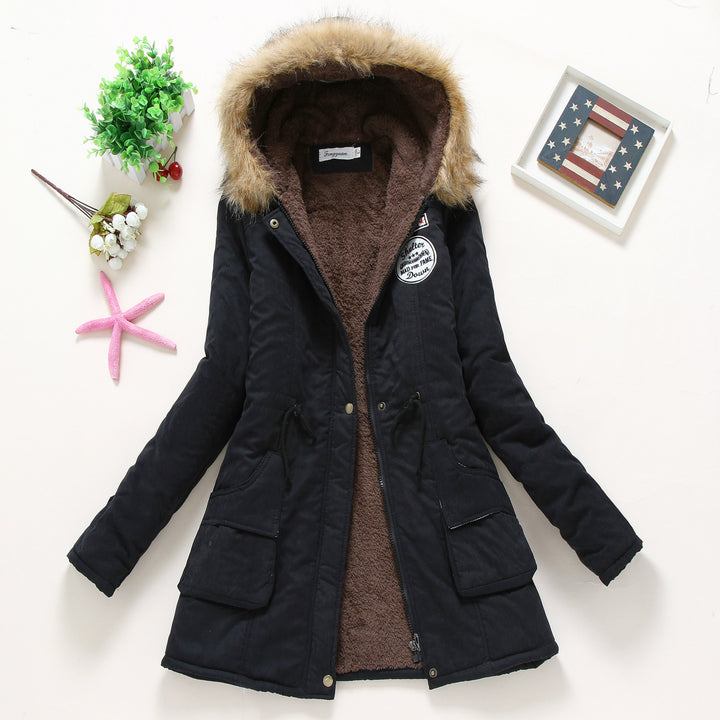 Women's transition jacket lined with hood and teddy lining Lune London