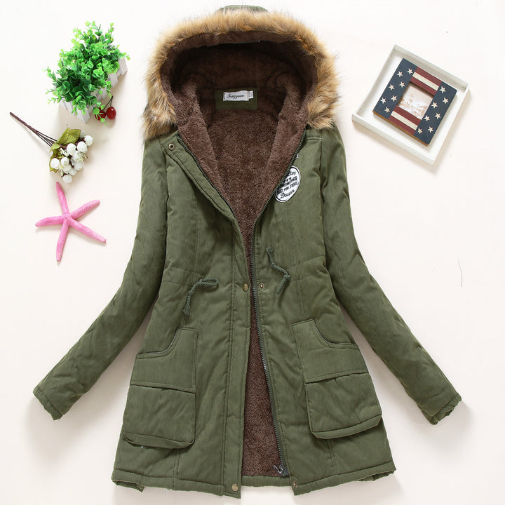 Women's transition jacket lined with hood and teddy lining Lune London