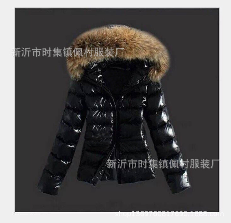 Quilted jacket for women with removable faux fur collar and modern cut Lune London
