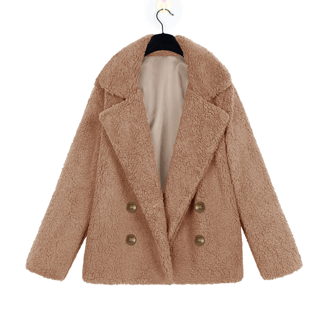 Ladies Cozy Loop Scarf with Double Button Placket Amarae