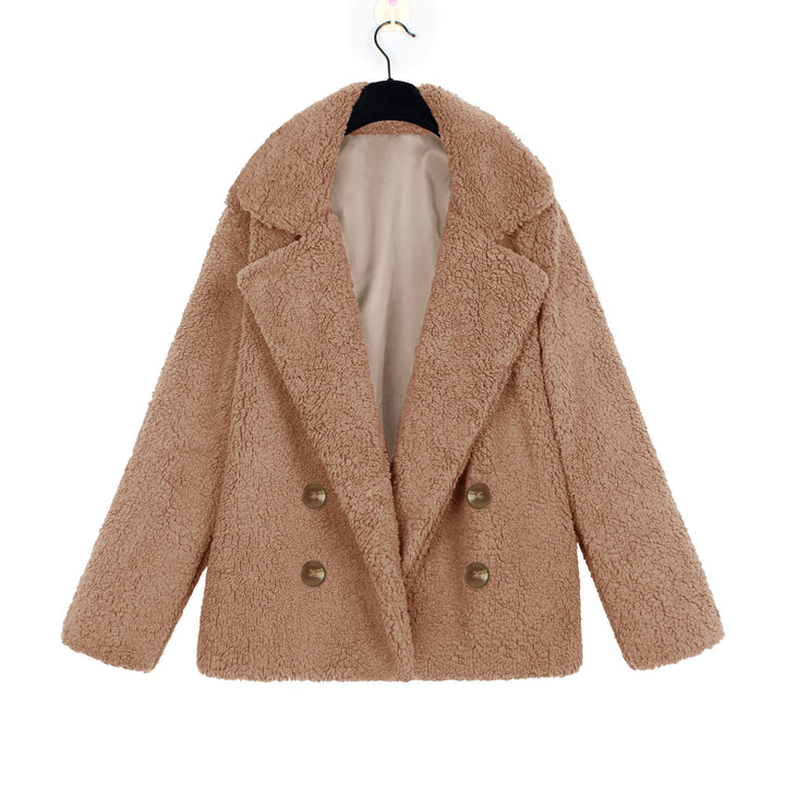 Ladies Cozy Loop Scarf with Double Button Placket Amarae
