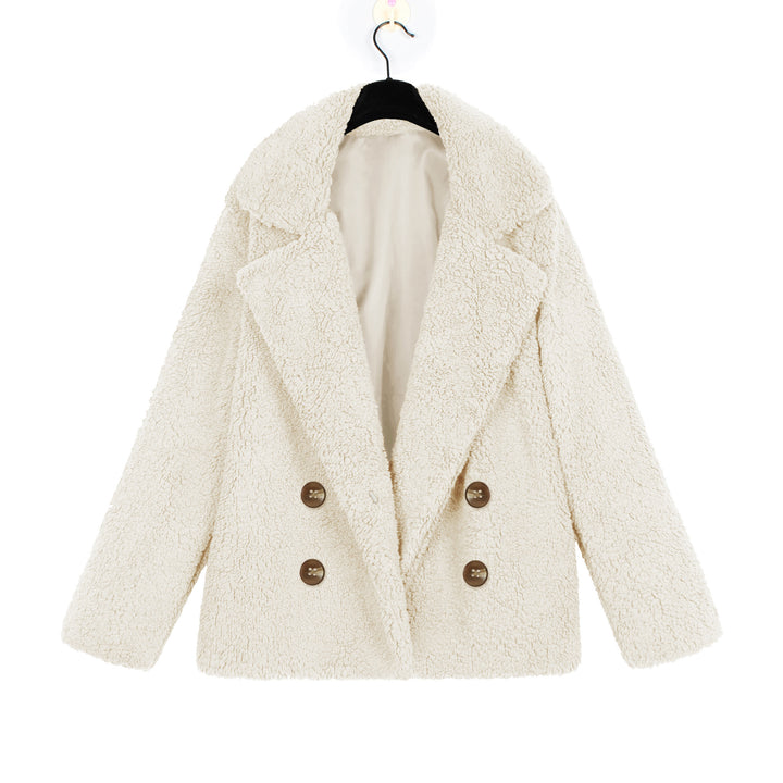 Ladies Cozy Loop Scarf with Double Button Placket Amarae