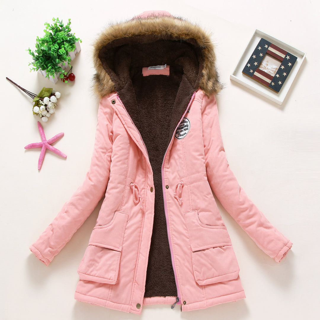 Women's transition jacket lined with hood and teddy lining Lune London