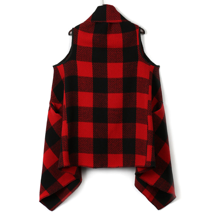 Women's Lush Checked Poncho Lune London