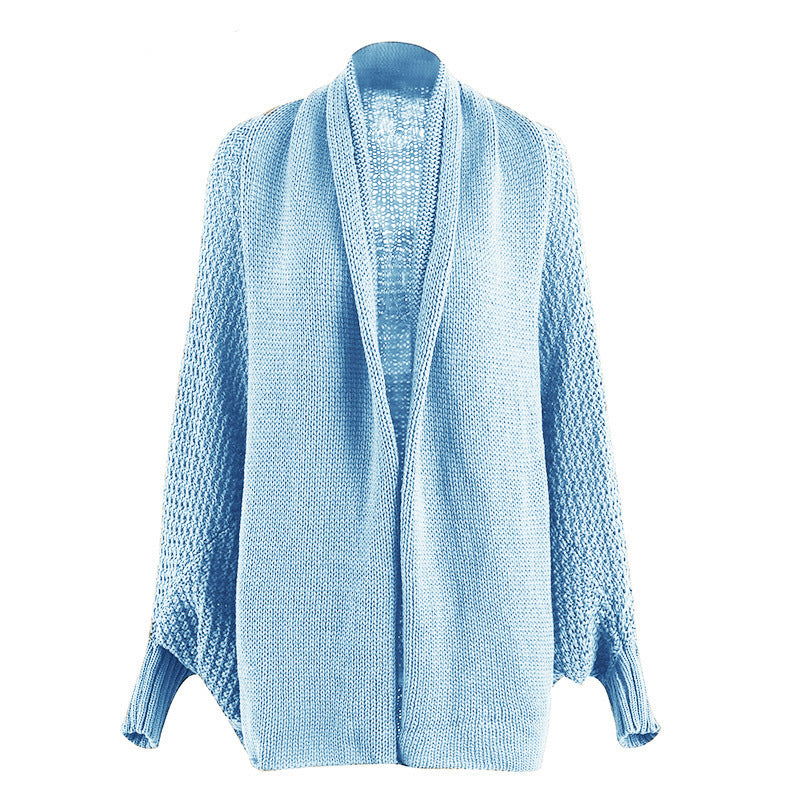 Ladies casual cardigan with raw edges and voluminous sleeves Lune London
