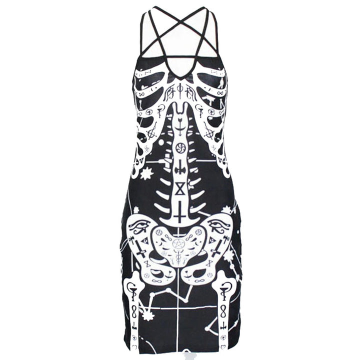 Women's figure-hugging midi dress with graphic print Lune London