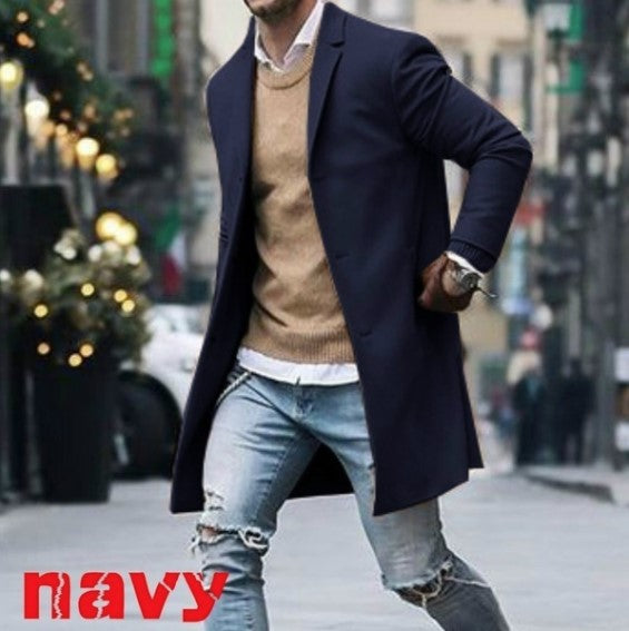 Men's Elegant Long Blazer with tailored cut and high-quality materials Lune London