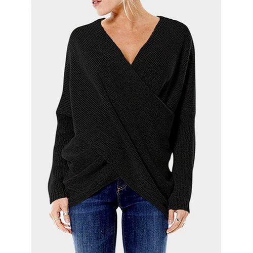 Amarae | Women's cashmere sweater with crossover detail, autumn/winter