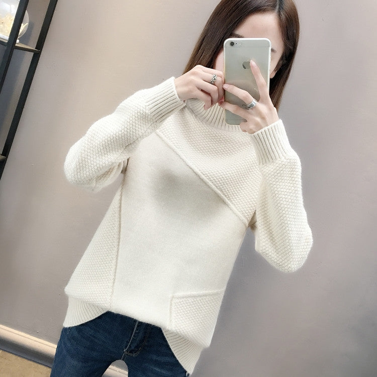 Pull à épaules hautes pour femmes avec design texturé Chic & Stil